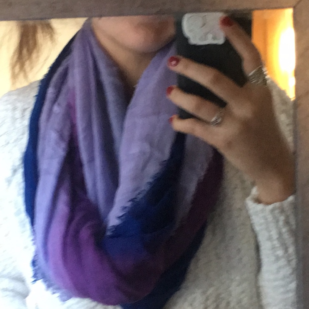 Colorful infinity scarf!